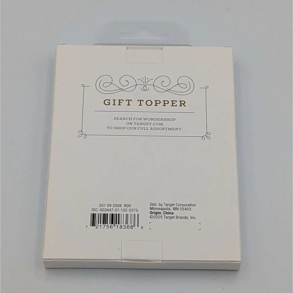 WonderShop Snowflake Gift Topper Target White Gold Tassel Christmas Decor Target